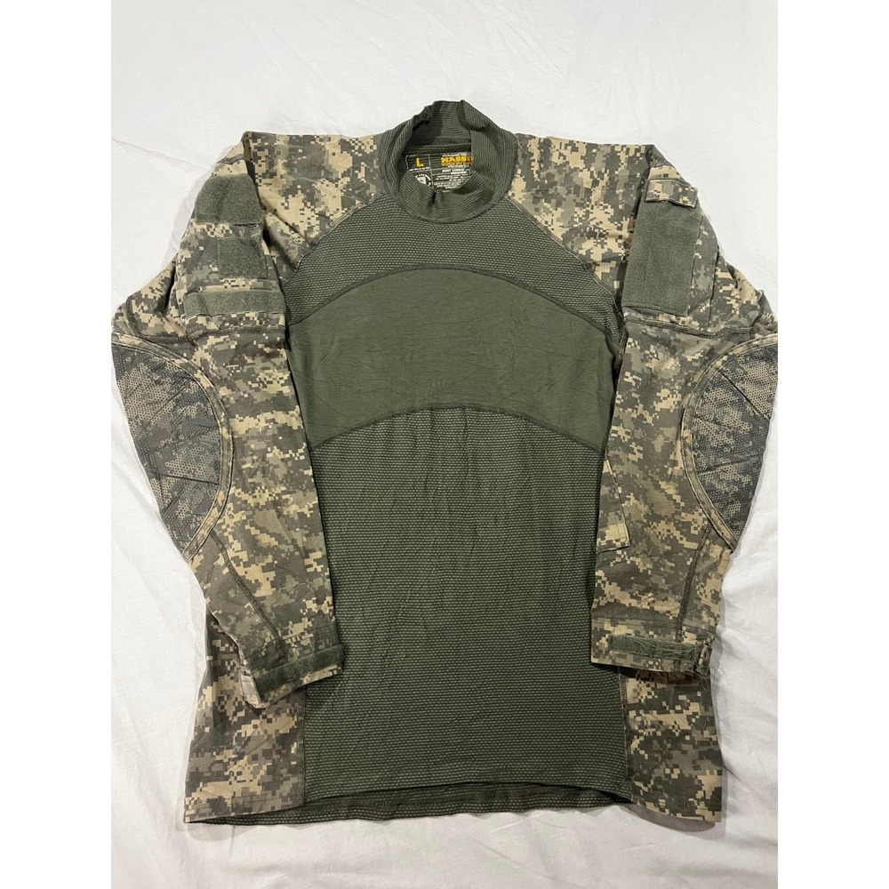 Massif Army Combat Shirt ACU Digital Camo Flame Resistant Tactical Mens Large